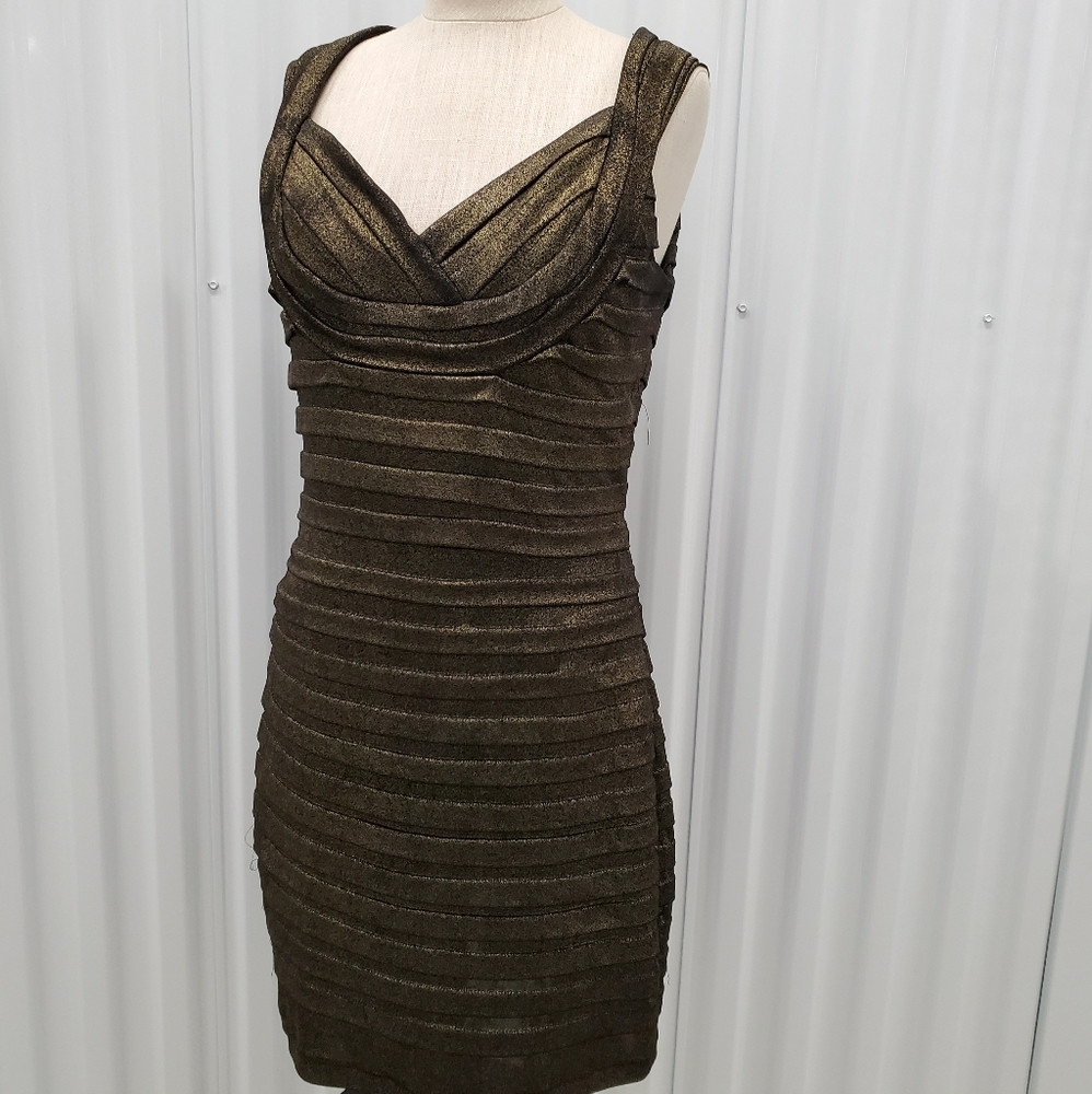 Gold Cocktail Dress